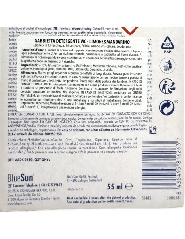 ambipur tavoletta deodorante e igienizzante wc - 55ml - lemon & mandarin: tuttocasashop.live: pulizia e cura della casa