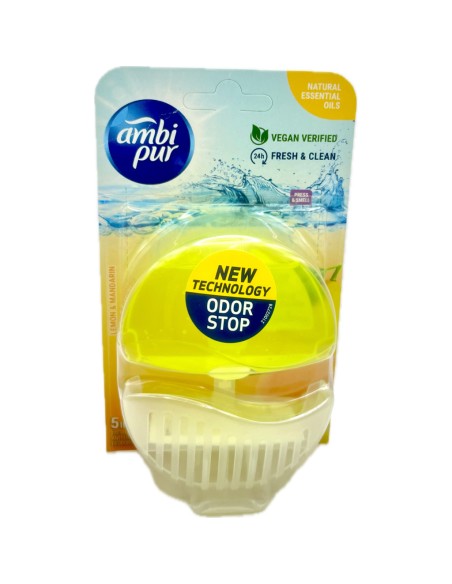 ambipur tavoletta deodorante e igienizzante wc - 55ml - lemon & mandarin: tuttocasashop.live: pulizia e cura della casa