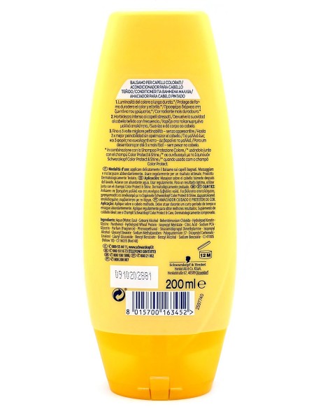 schwarzkopf testanera balsamo 200ml - protezione colore - capelli colorati: tuttocasashop.live: igiene e cura della persona