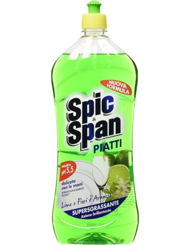 spic&span detersivo per piatti 1l - lime e fiori d'arancio: tuttocasashop.live: pulizia e cura della casa