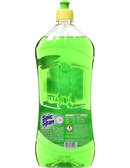 spic&span detersivo per piatti 1l - lime e fiori d'arancio: tuttocasashop.live: pulizia e cura della casa