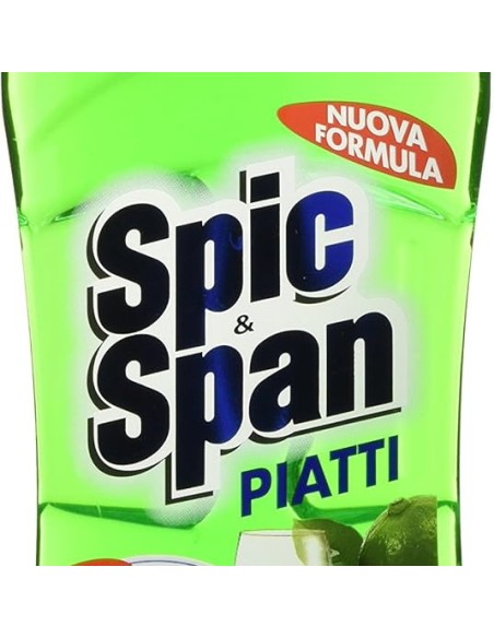 spic&span detersivo per piatti 1l - lime e fiori d'arancio: tuttocasashop.live: pulizia e cura della casa