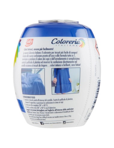 coloreria italiana colorante per tessuti - blu mare: tuttocasashop.live: prodotti per bucato e tessuti