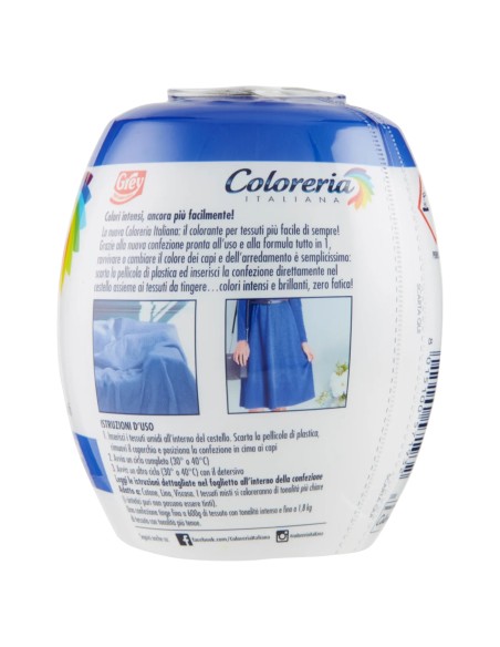 coloreria italiana colorante per tessuti - blu mare: tuttocasashop.live: prodotti per bucato e tessuti