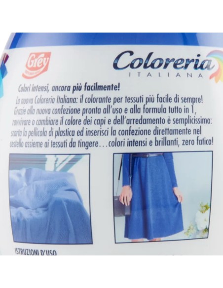 coloreria italiana colorante per tessuti - blu mare: tuttocasashop.live: prodotti per bucato e tessuti
