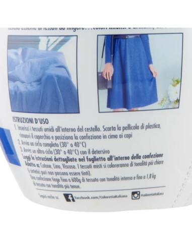 coloreria italiana colorante per tessuti - blu mare: tuttocasashop.live: prodotti per bucato e tessuti
