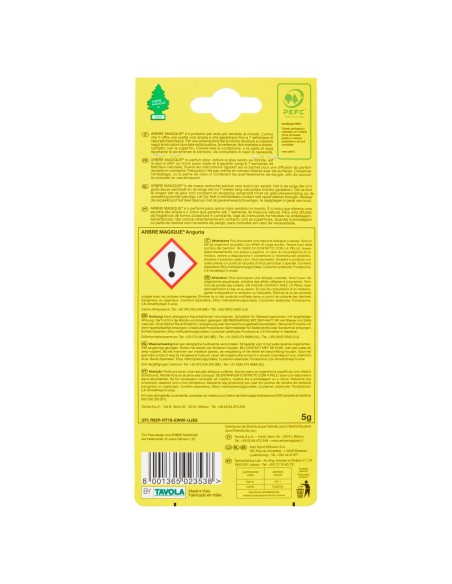 arbre magique alberello deodorante per auto - 1 pezzo - anguria: tuttocasashop.live: pulizia e cura della casa