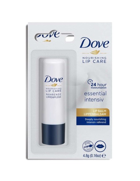 dove balsamo labbra stick 4.8g - nourishing lip care - essential intensiv: tuttocasashop.live: igiene e cura della persona
