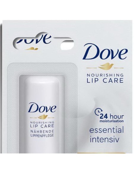 dove balsamo labbra stick 4.8g - nourishing lip care - essential intensiv: tuttocasashop.live: igiene e cura della persona