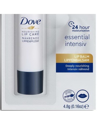 dove balsamo labbra stick 4.8g - nourishing lip care - essential intensiv: tuttocasashop.live: igiene e cura della persona