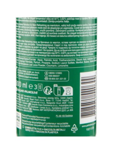 palmolive schiuma da barba 300ml - rinfrescante al mentolo: tuttocasashop.live: igiene e cura della persona