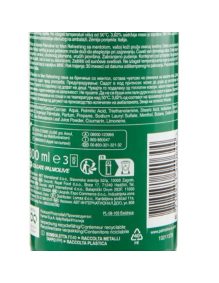 palmolive schiuma da barba 300ml - rinfrescante al mentolo: tuttocasashop.live: igiene e cura della persona