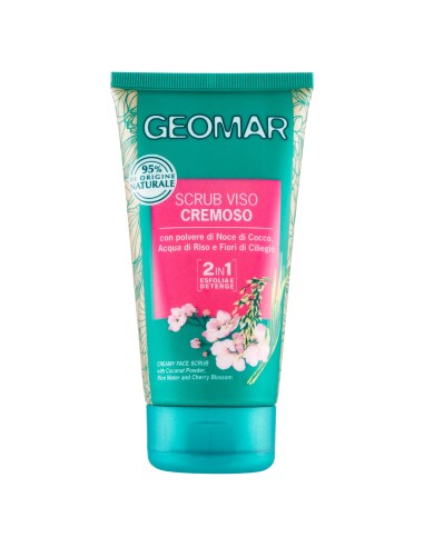 geomar scrub viso cremoso 150ml - 2in1 esfolia e deterge - 95% naturale: tuttocasashop.live: igiene e cura della persona