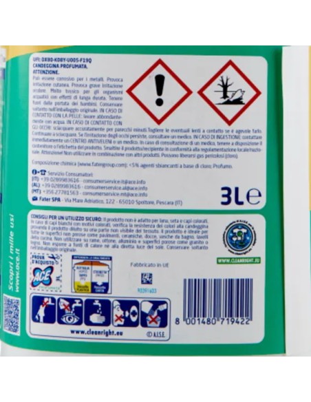 ace candeggina per bucato e casa 3000ml - profumata: tuttocasashop.live: prodotti per bucato e tessuti