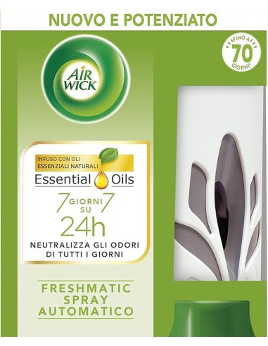 air wick fresh matic diffusore + ricarica - fresia bianca e gelsomino: tuttocasashop.live: pulizia e cura della casa