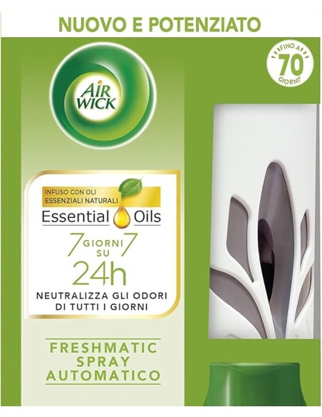 air wick fresh matic diffusore + ricarica - fresia bianca e gelsomino: tuttocasashop.live: pulizia e cura della casa