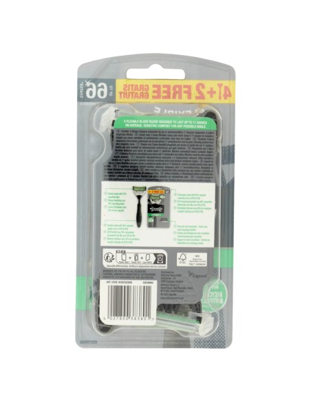 wilkinson xtreme3 rasoi radi & getta trilama - 6 pezzi - black edition: tuttocasashop.live: igiene e cura della persona