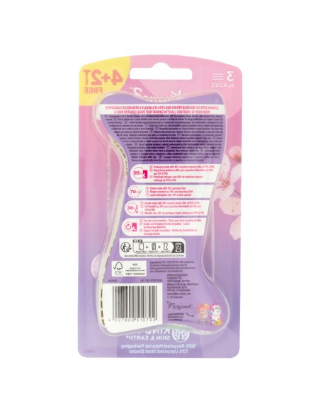 wilkinson xtreme3 radi & getta trilama - 6 pezzi - intuition cherry blossom: tuttocasashop.live: igiene e cura della persona