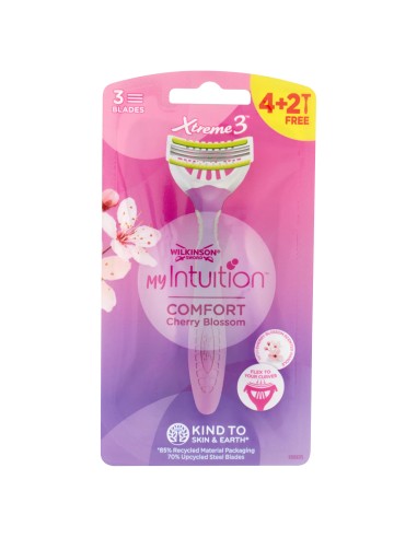 wilkinson xtreme3 radi & getta trilama - 6 pezzi - intuition cherry blossom: tuttocasashop.live: igiene e cura della persona
