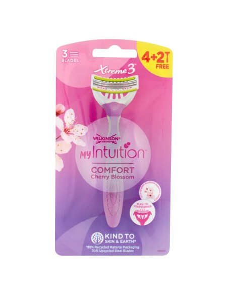 wilkinson xtreme3 radi & getta trilama - 6 pezzi - intuition cherry blossom: tuttocasashop.live: igiene e cura della persona