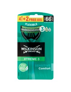 wilkinson xtreme3 rasoi radi & getta trilama - 6 pezzi - sensitive comfort: tuttocasashop.live: igiene e cura della persona
