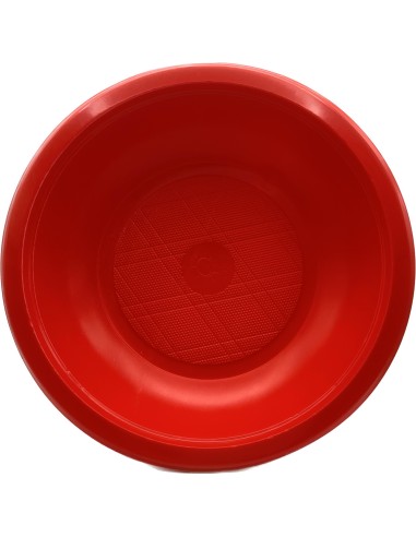 elios 20 piatti in plastica riutilizzabili diametro 21cm - fondi - rossi: tuttocasashop.live: carta & monouso