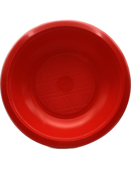 elios 20 piatti in plastica riutilizzabili diametro 21cm - fondi - rossi: tuttocasashop.live: carta & monouso