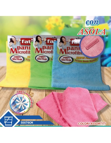 fatigati panno microfibra 100% microfibra - con asola - pavimenti e multiuso: tuttocasashop.live: pulizia e cura della casa