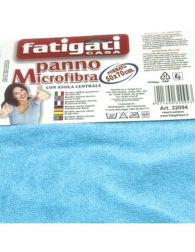 fatigati panno microfibra 100% microfibra - con asola - pavimenti e multiuso: tuttocasashop.live: pulizia e cura della casa