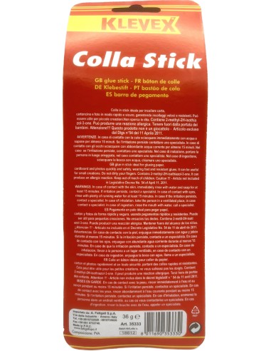 klevex fatigati colla stick multiuso - 36 grammi - per scuola casa ufficio: tuttocasashop.live: altro - bazar