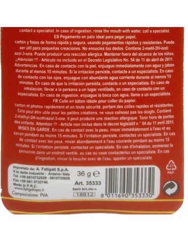 klevex fatigati colla stick multiuso - 36 grammi - per scuola casa ufficio: tuttocasashop.live: altro - bazar