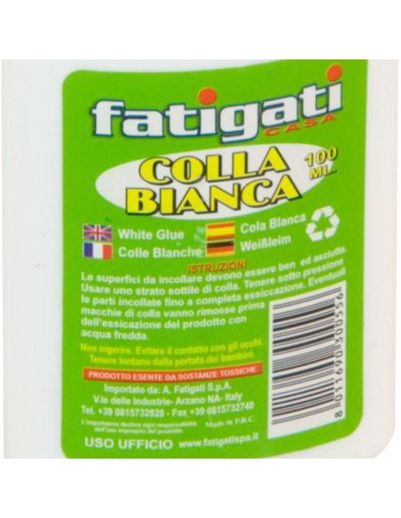 fatigati colla bianca multiuso - 100ml - scuola casa ufficio: tuttocasashop.live: altro - bazar