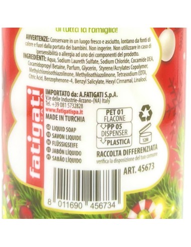 sweet soap sapone liquido - felice natale - 500ml - pino: tuttocasashop.live: igiene e cura della persona