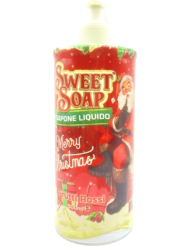sweet soap sapone liquido - merry christmas - 500ml - frutti rossi: tuttocasashop.live: igiene e cura della persona