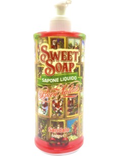 sweet soap sapone liquido - buon natale - 500ml - sandalo: tuttocasashop.live: igiene e cura della persona