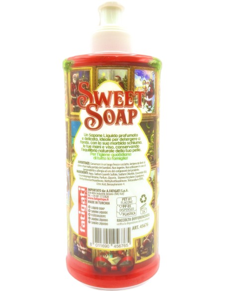 sweet soap sapone liquido - buon natale - 500ml - sandalo: tuttocasashop.live: igiene e cura della persona