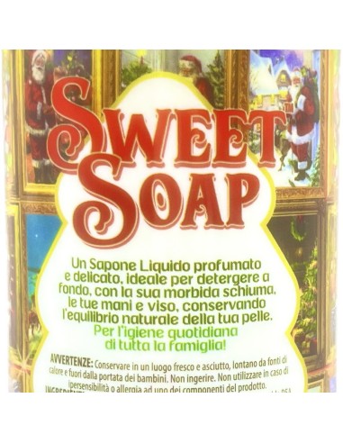 sweet soap sapone liquido - buon natale - 500ml - sandalo: tuttocasashop.live: igiene e cura della persona