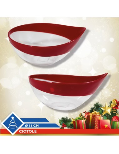 ciotola in plastica design snips - diametro 16cm - rosso: tuttocasashop.live: pulizia e cura della casa