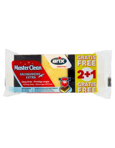 arix master clean - 3 spugne salva unghie con abrasivo: tuttocasashop.live: pulizia e cura della casa
