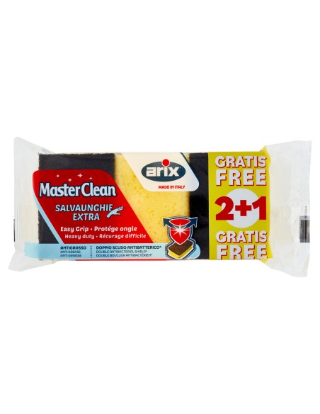 arix master clean - 3 spugne salva unghie con abrasivo: tuttocasashop.live: pulizia e cura della casa