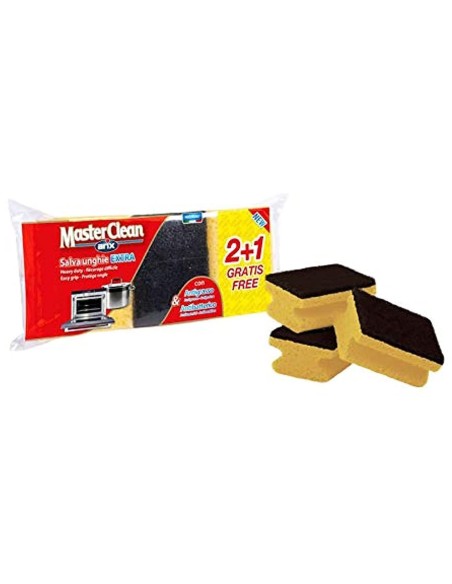 arix master clean - 3 spugne salva unghie con abrasivo: tuttocasashop.live: pulizia e cura della casa