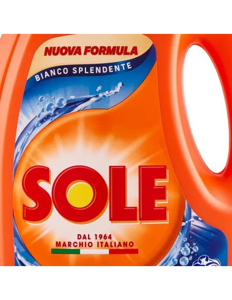 sole deterivo lavatrice liquido 61 lavaggi - 2745ml - bianco splendente: tuttocasashop.live: prodotti per bucato e tessuti