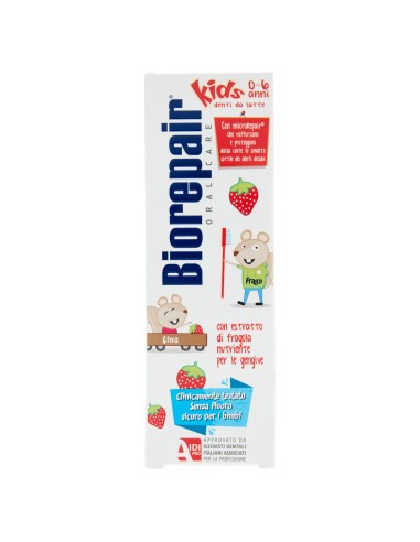 biorepair kids dentifricio per bambini da 0 a 6 anni - 75ml - gusto fragola: tuttocasashop.live: igiene e cura della persona