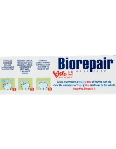 biorepair kids dentifricio per bambini da 0 a 6 anni - 75ml - gusto fragola: tuttocasashop.live: igiene e cura della persona