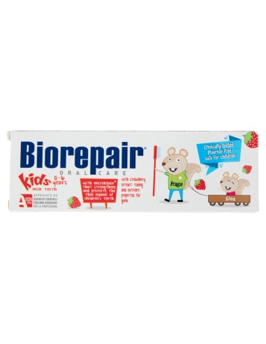 biorepair kids dentifricio per bambini da 0 a 6 anni - 75ml - gusto fragola: tuttocasashop.live: igiene e cura della persona