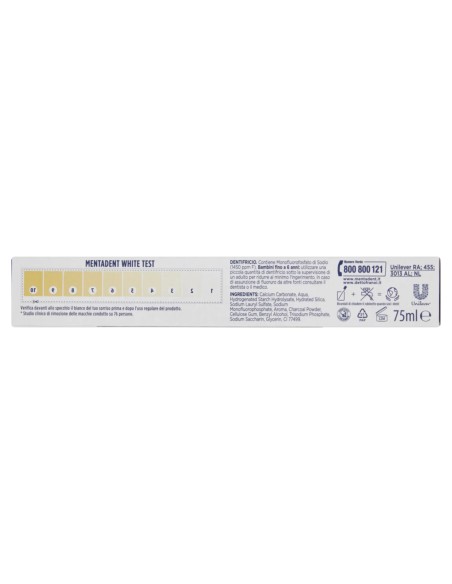 mentadent dentifricio - 75ml - white system - carbone attivo - sbiancante: tuttocasashop.live: igiene e cura della persona