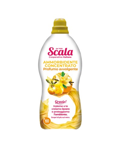 scala ammorbidente per bucato 1500ml - 60 lavaggi - vaniglia e fresia: tuttocasashop.live: prodotti per bucato e tessuti