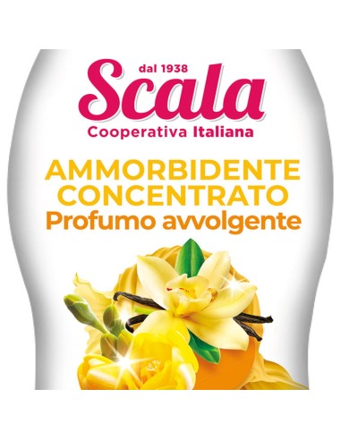 scala ammorbidente per bucato 1500ml - 60 lavaggi - vaniglia e fresia: tuttocasashop.live: prodotti per bucato e tessuti