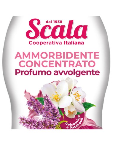 scala ammorbidente per bucato 1500ml - 60 lavaggi - gelsomino e patchouli: tuttocasashop.live: prodotti per bucato e tessuti