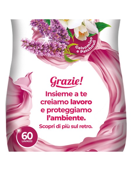 scala ammorbidente per bucato 1500ml - 60 lavaggi - gelsomino e patchouli: tuttocasashop.live: prodotti per bucato e tessuti